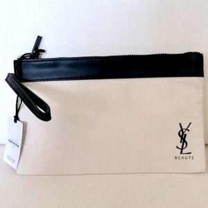 Black and Cream Cosmetic Bag